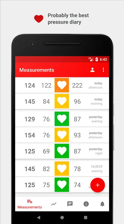 best blood pressure app for android