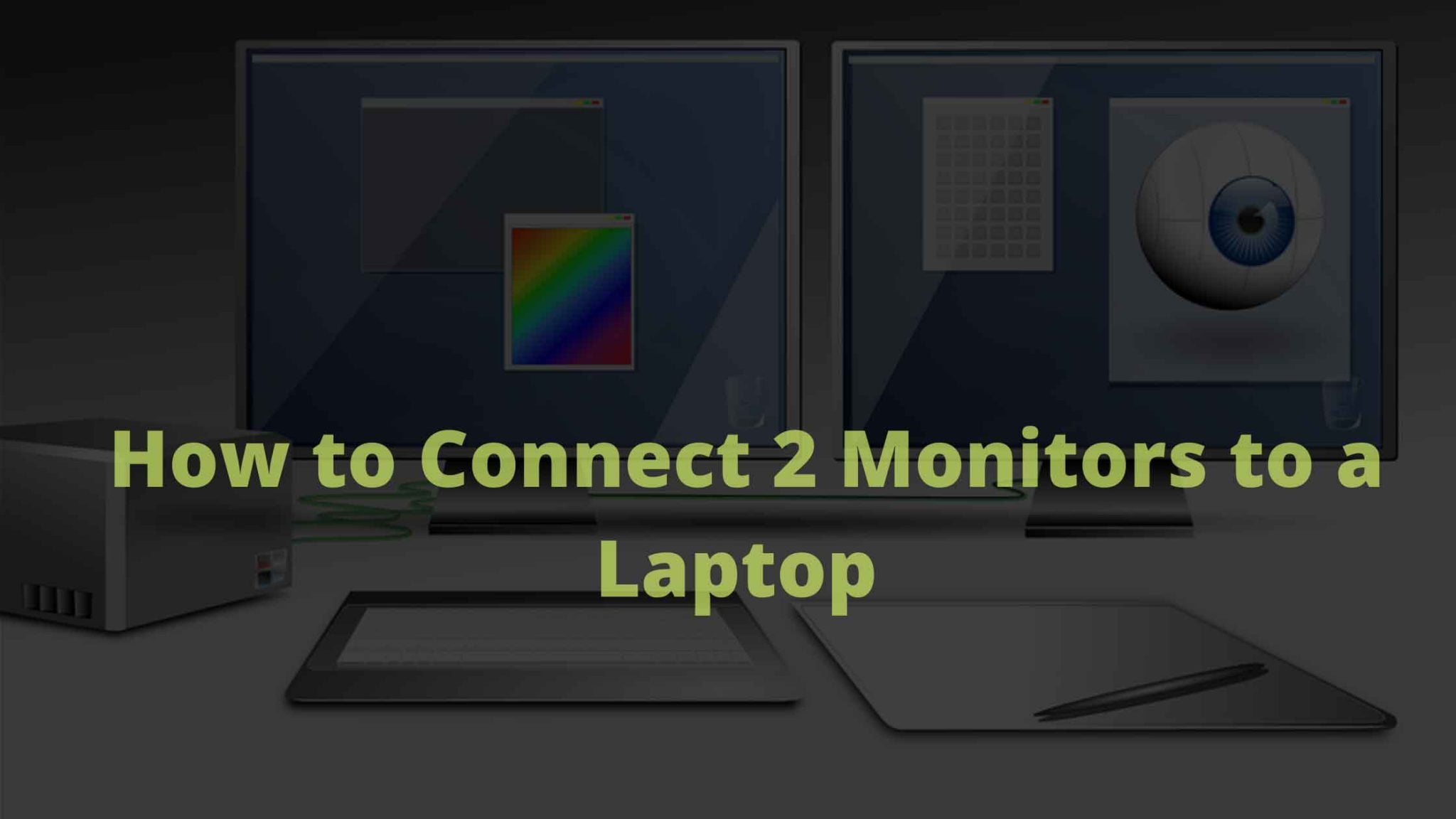 how to connect two monitors to a laptop with one hdmi port