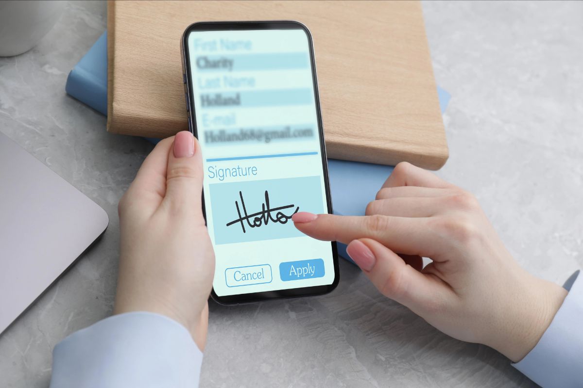 Sign A Document On Your Smartphone Or Computer