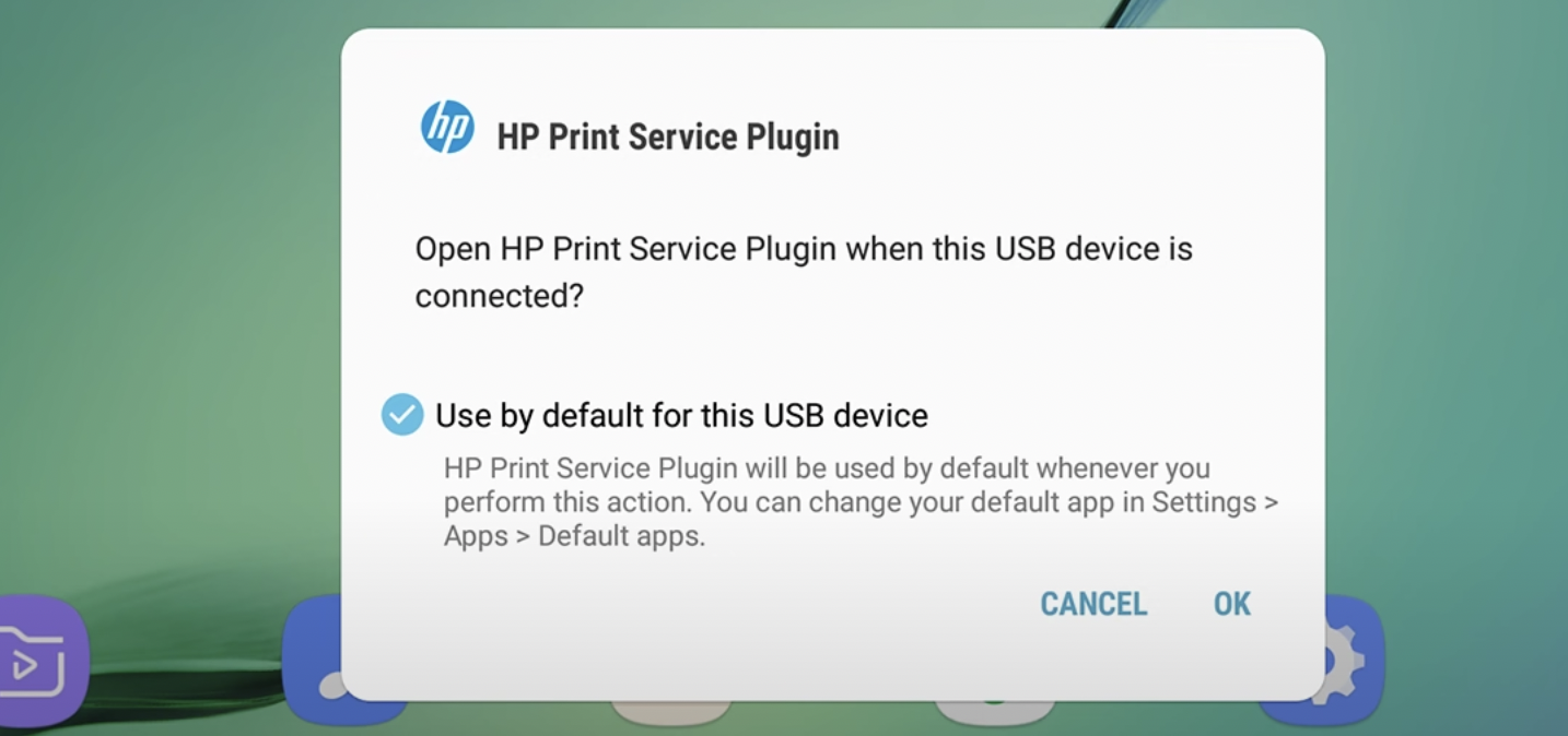 how to print from android phone via usb